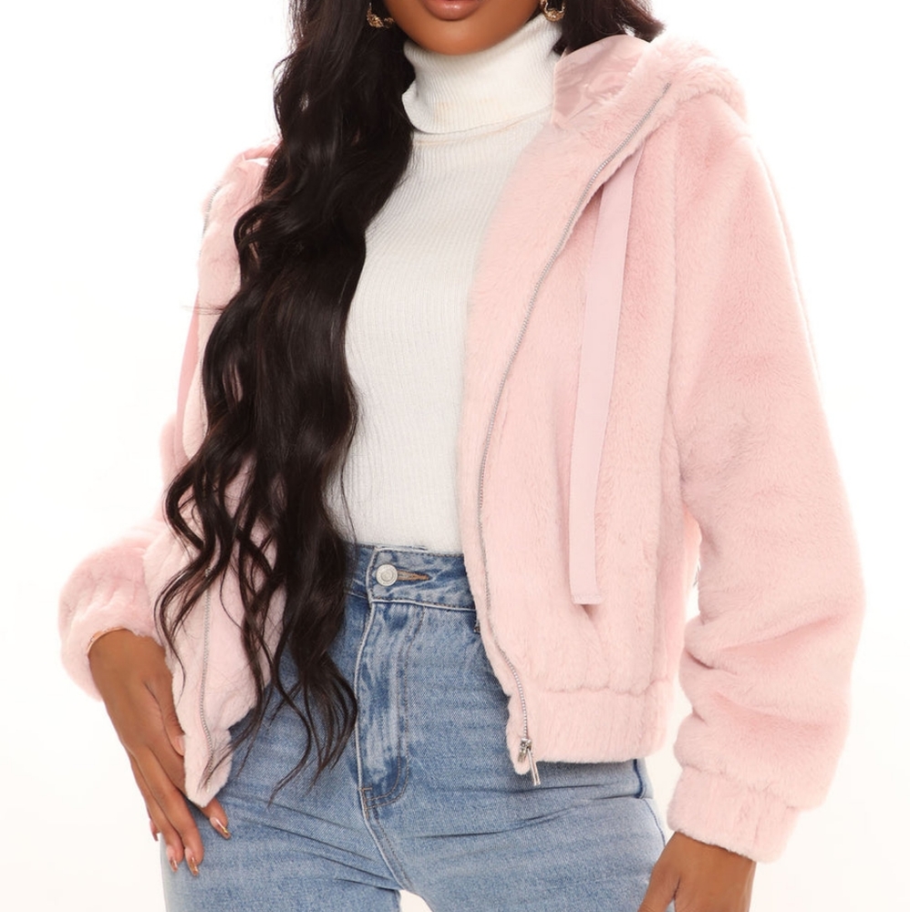 Fashion Nova Mauve Fur Jacket